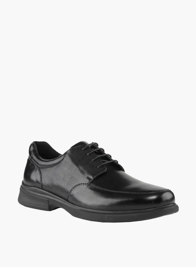 لو كونفورت Men Lace-Up Leather Derby Shoes