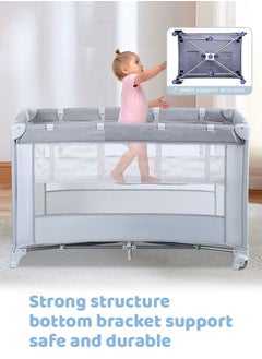 Multifunctional Portable Crib Foldable Double-Layer Mobile Children's Play Bed - pzsku/Z9C2D18CD5E1AEEEF6D5CZ/45/_/1711698571/c312e6f0-b524-4230-a842-7ac60ce5e2f8