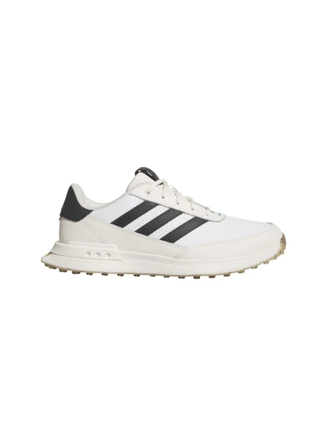 adidas أحذية جولف جلدية بيضاء للرجال