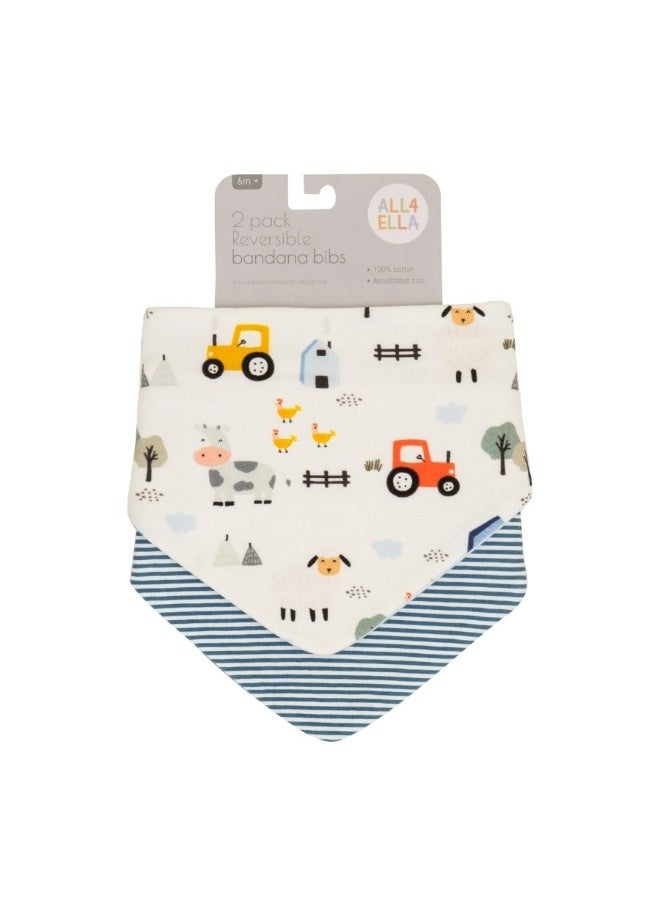 All4Ella Barnyard Bandana Bibs 2 Pack - Image 4