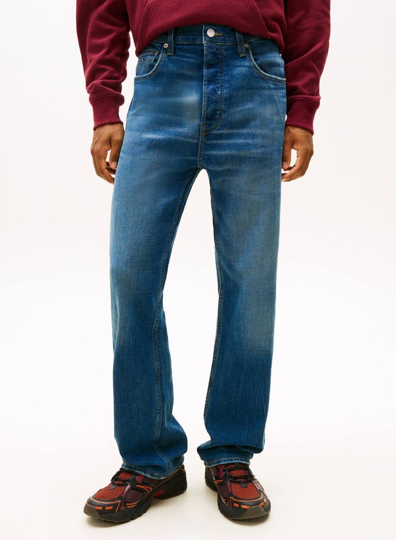 TOMMY JEANS Otis Overdyed Regular Straight Leg Jeans - Image 4