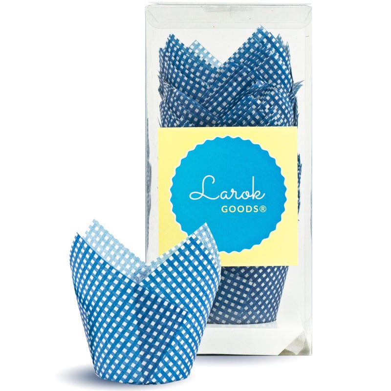 Tulip Baking Cupcake Liners 100 Liner Count Cupcake and Muffin Wrappers Black Polka
