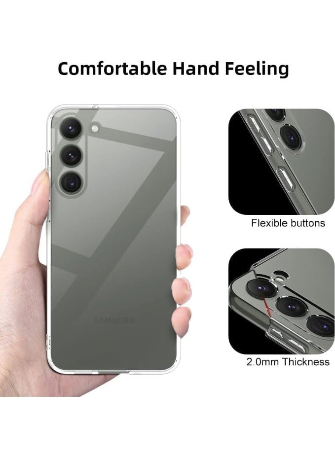 Muzz حافظة لهاتف سامسونج جالاكسي S25 حافظة شفافة مرنة من السيليكون TPU مقاومة للصدمات غطاء خلفي مطاطي شفاف - Image 5