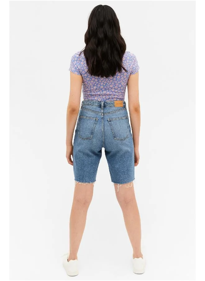 MONKI Floral Keyhole Crop Top