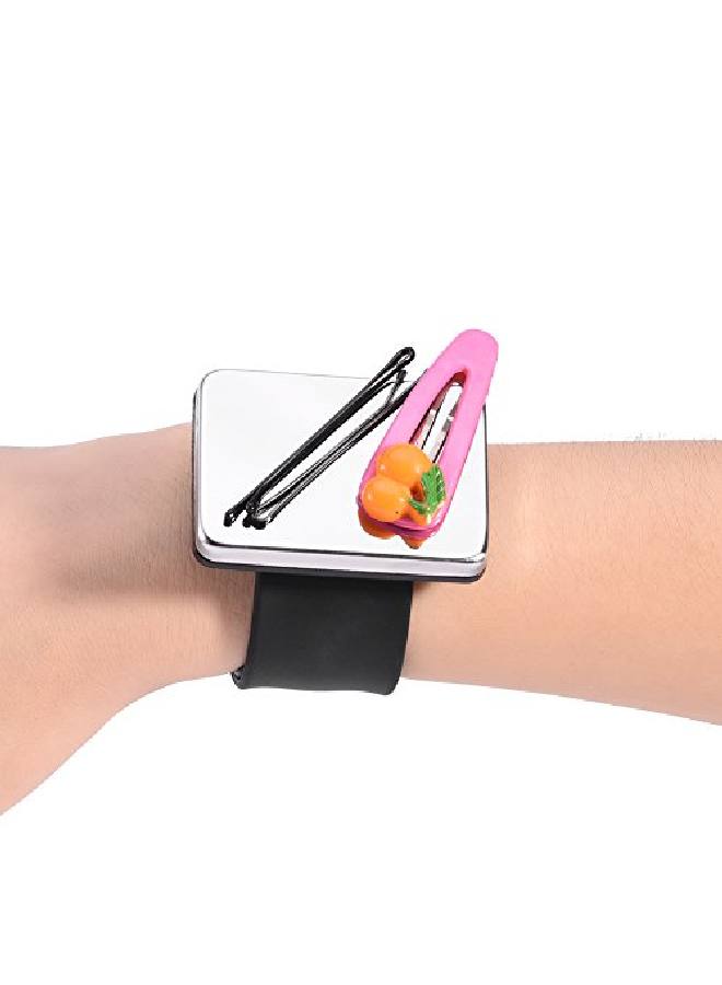 TMISHION Magnetic Cuff Holder For Hair Clip Magnetic Bracelet For Hair Clips Magnetic Bracelet For Silicone Strap Hairdresser Accessory(Black) - Image 5