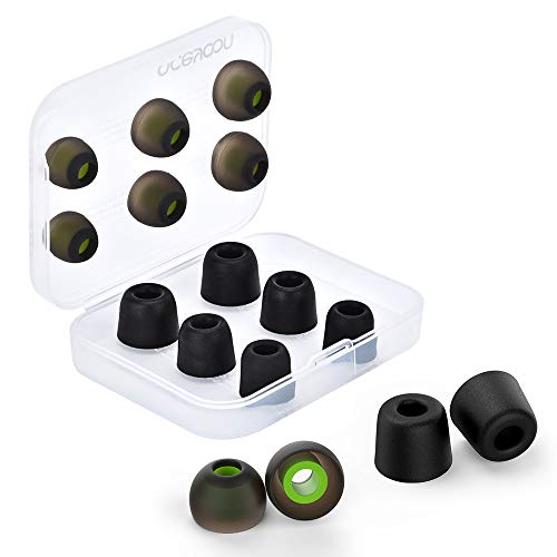 aceyoon [6 Pairs] Earphone Tips S M L for in Ear Headphones, 12pcs Anti-Slip Silicone Earbud and Memory Foam Ear Bud Tips, Noise Cancelling 5mm-7mm Earbud Tips - Image 1