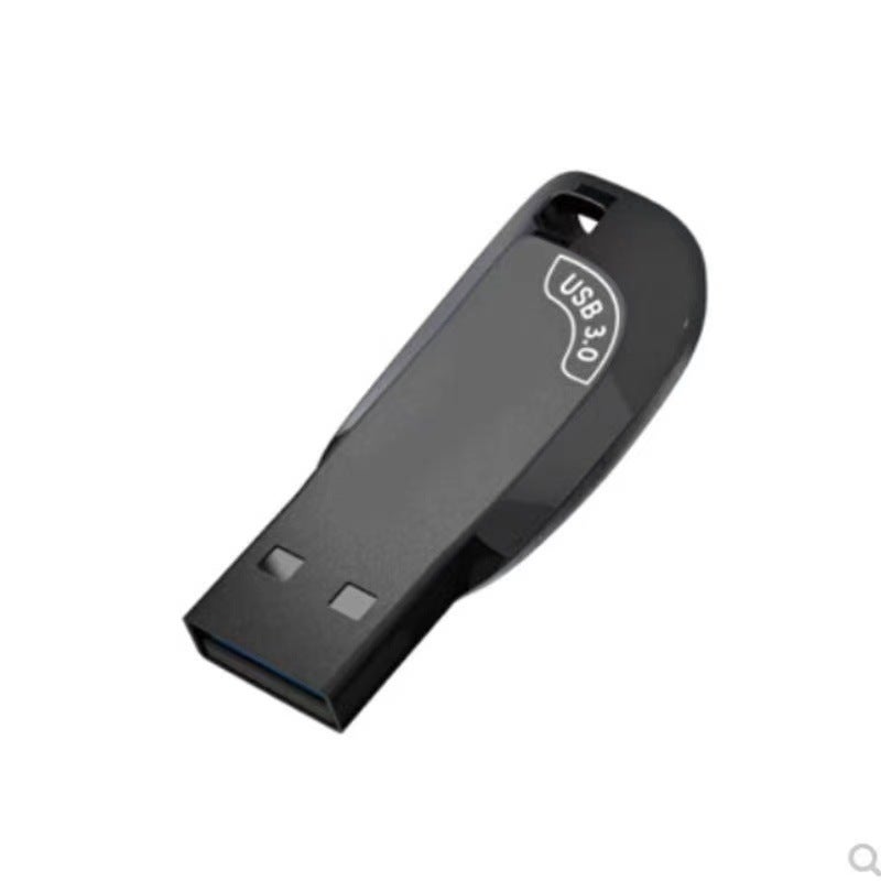 Metal Whistle USB Drive Keychain 8GB-2TB Waterproof Black Black