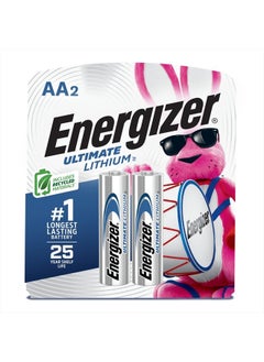 AA Lithium Batteries, World's Longest Lasting Double A Battery, Ultimate Lithium (2 Battery Count) - Packaging May Vary
