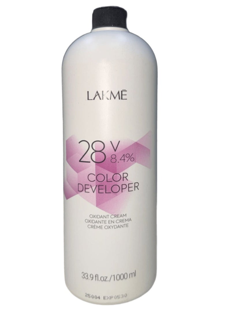 LAKME Oxidant Cream 28V 8.4% Color Developer 1000 ml - Image 1
