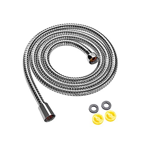KLABB Klabb stainless steel shower Hose, 70 Inches Long Chrome Handheld Shower Head Hose With Brass insert and nut  - Image 1