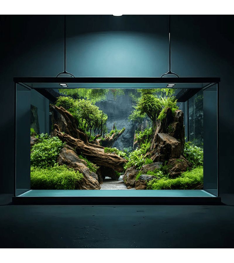 Self Adhesive 3D Aquarium Background Wallpaper 61x30cm Realistic Reef Decor Peel Stick Fish Tank - Image 4