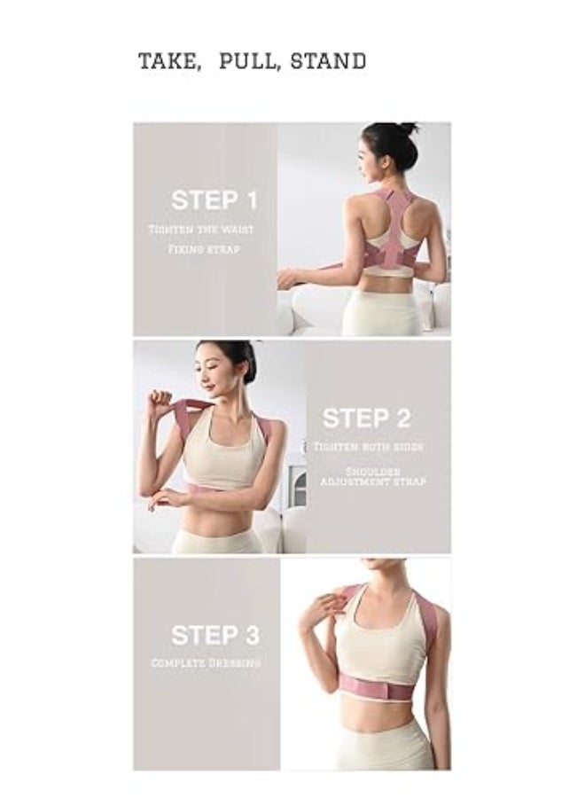 Showday Posture Corrector for Men & Women - Adjustable Shoulder Posture Brace - Adjustable Upper Back Brace - Invisible Thoracic Back Brace for Hunching - Image 3