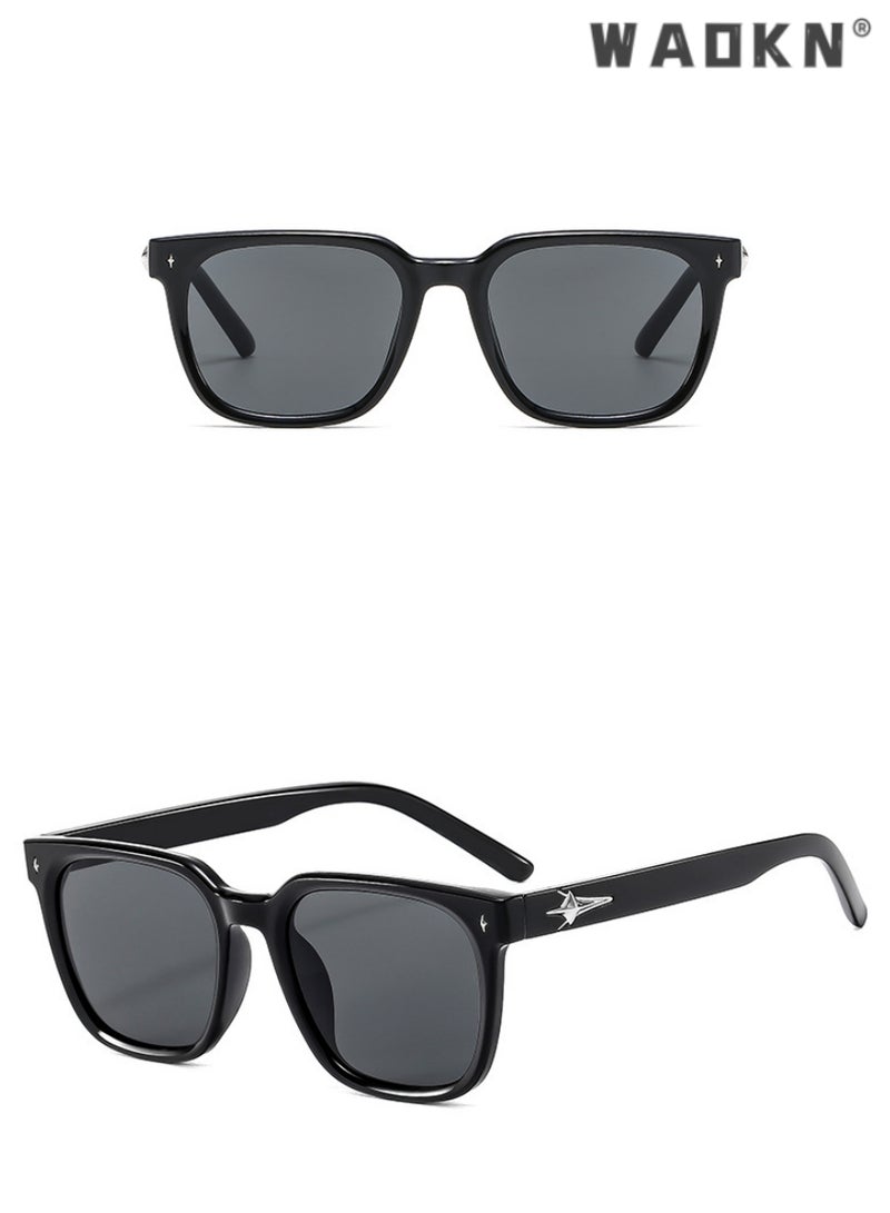 WAOKN Polarized Sunglasses Men, Fashion Square Sun Glasses Women, Classic Shades for Womens,UV400 Protection Sun Glasses,Fashion Anti-Glare Sun Shades for Driving, Fishing, Golfing, Traveling - Image 5