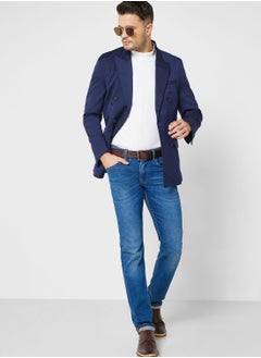 Robert Wood Double Breasted Slim Fit Blazer  - Image 4