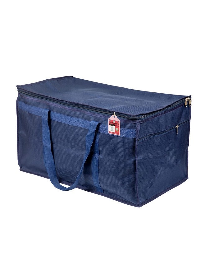 Luces Nylon Blue Pack of 1 Travelling Bag Duffle Bags Wardrobe Luggage Organizer Under Bed Storage Bag Large - Image 2