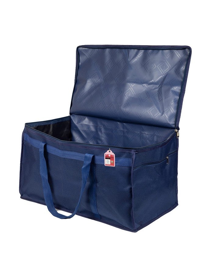 Luces Nylon Blue Pack of 1 Travelling Bag Duffle Bags Wardrobe Luggage Organizer Under Bed Storage Bag Large - Image 3