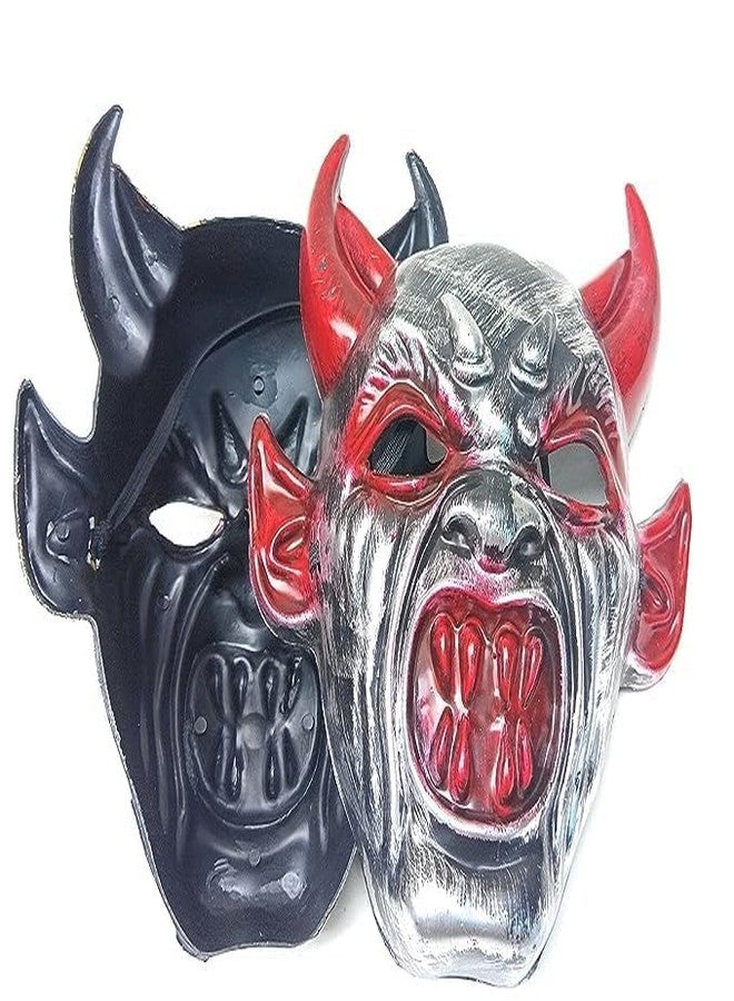 ARYANSH SHOPPE Costume Devil Plastic Mask Kids & Adults Halloween Fancy Dress Costume Accessories (PACK OF 1) - Image 3