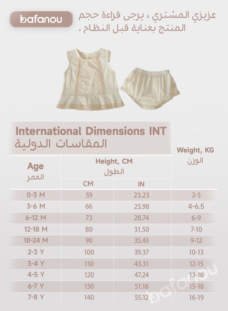 Bafanou Summer Newborn Solid Clothes Sets Infant Sleeve 2 pcs Set Baby Cotton 0-4Y Breathable Clothing - Image 3