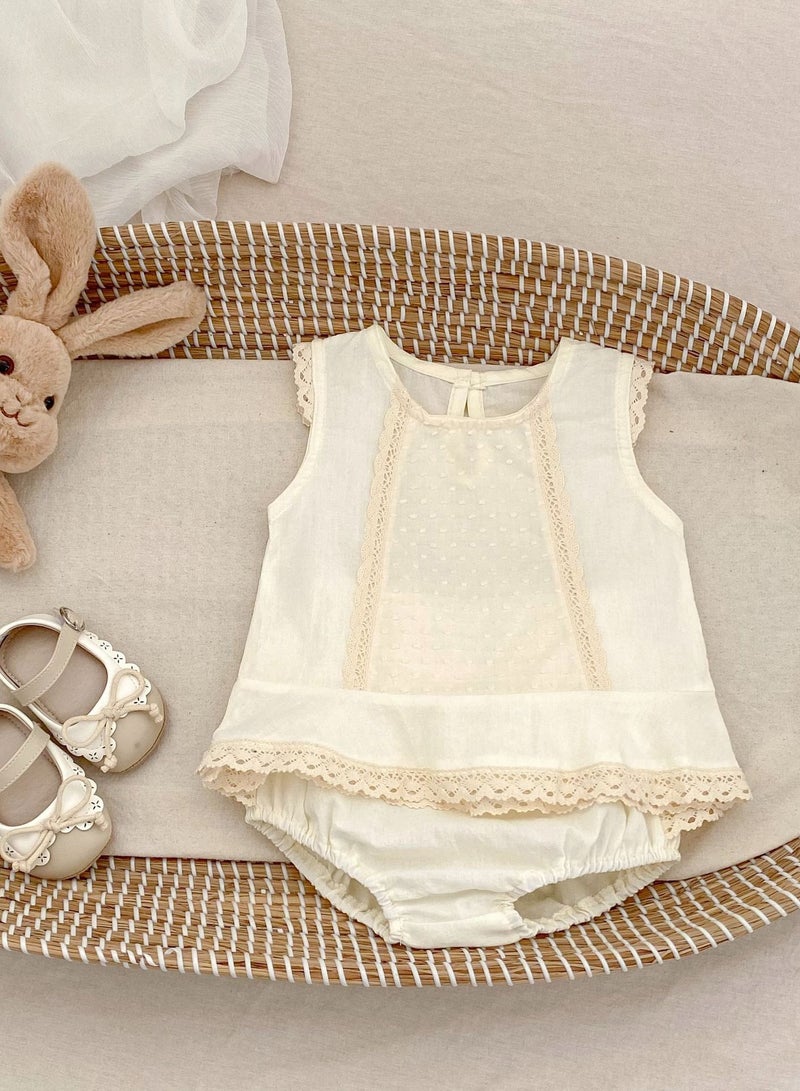 Bafanou Summer Newborn Solid Clothes Sets Infant Sleeve 2 pcs Set Baby Cotton 0-4Y Breathable Clothing - Image 5