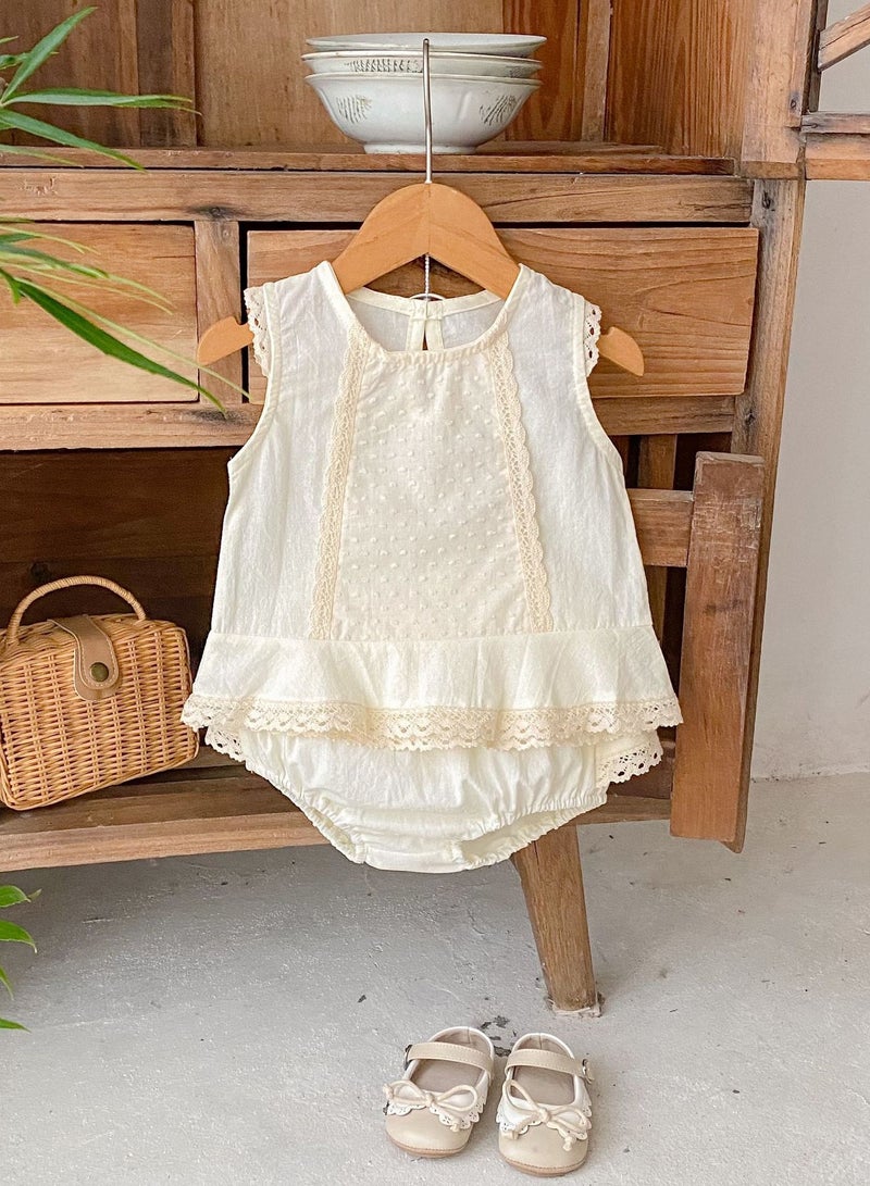 Bafanou Summer Newborn Solid Clothes Sets Infant Sleeve 2 pcs Set Baby Cotton 0-4Y Breathable Clothing - Image 4