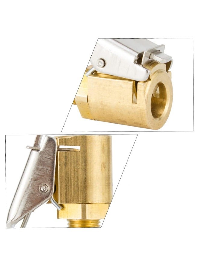 4pcs Car Tire Air Chuck Brass Open End Valves Air Pump Clips Tire Valve for Car Pump - Image 3