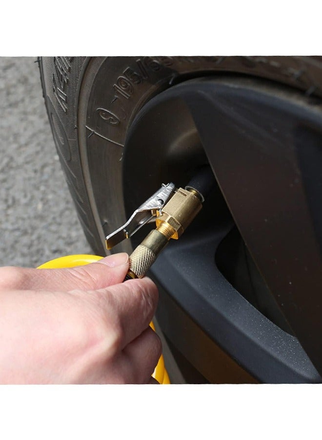 4pcs Car Tire Air Chuck Brass Open End Valves Air Pump Clips Tire Valve for Car Pump - Image 5