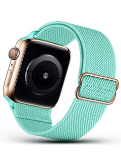 Adjustable Elastic Band For Apple Watch Mint Green 42/44/45 mm-Medium