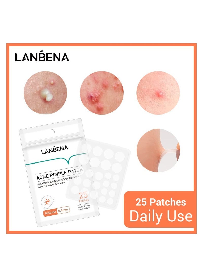 LANBENA Acne Pimple Patch Acne Removal Acne Stickers Blemish Treatment Face Skin Care Pimple Remover Tool 25 Patches for Daily Use - Image 4