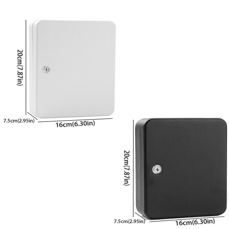 Black Security Key Lock Box Holds 20 Keys Metal Code Case Management - Image 3