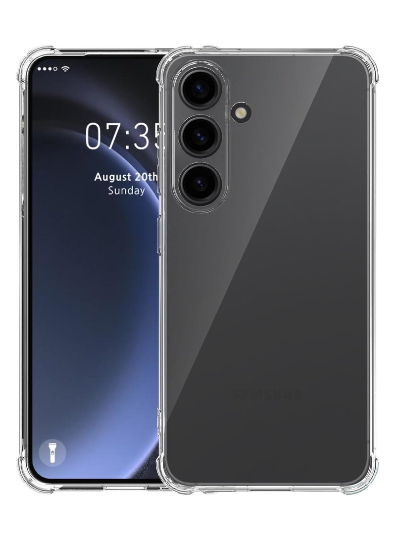 Techie Samsung Galaxy A25 5G TPU Bumper Corner Case with Camera Lens Protection Transparent Protective Back Cover - Image 2