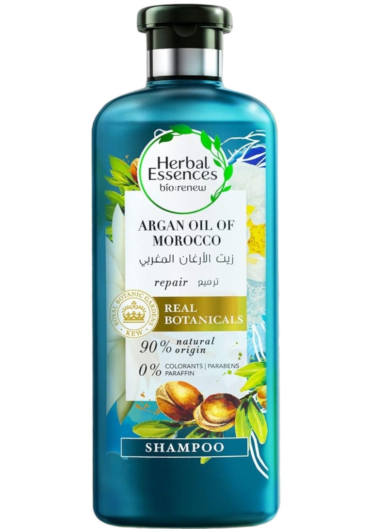 Herbal Essences Bio Renew Argan Oil of Morocco Shampoo 400 ml – Deep Nourishment and Repair for Dry and Damaged Hair