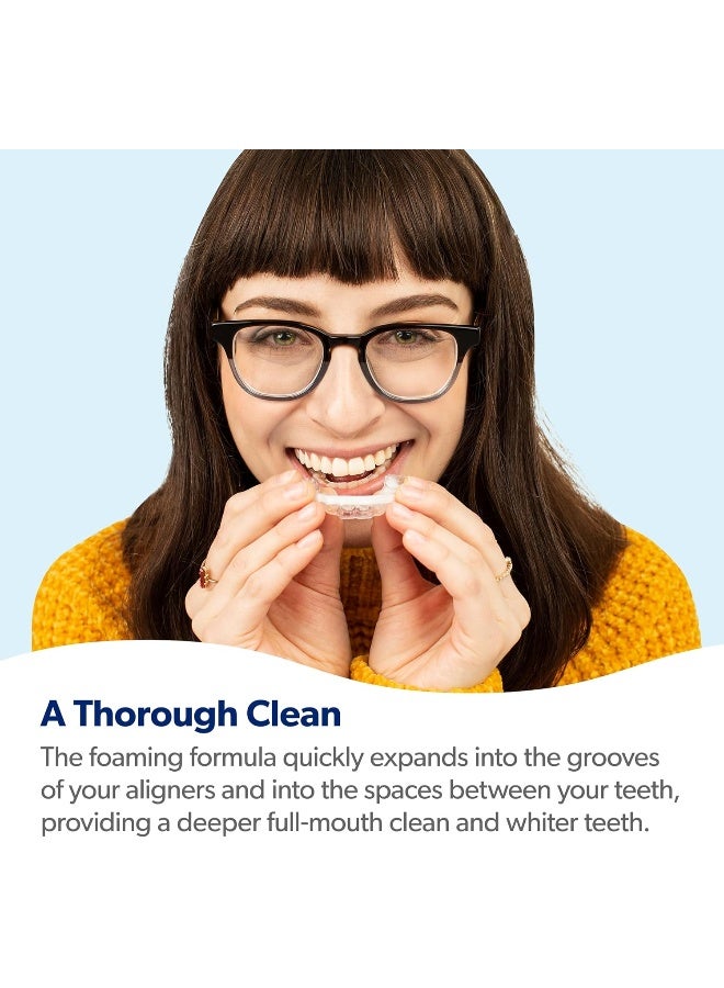 EverSmile Alignerfresh Extra Whitening Foam – Cleaner Compatible With All Clear Aligners And Retainers – Eliminates Bacteria, Whitens Teeth, Fights Bad Breath – 50Ml (1 Pack) - Image 4