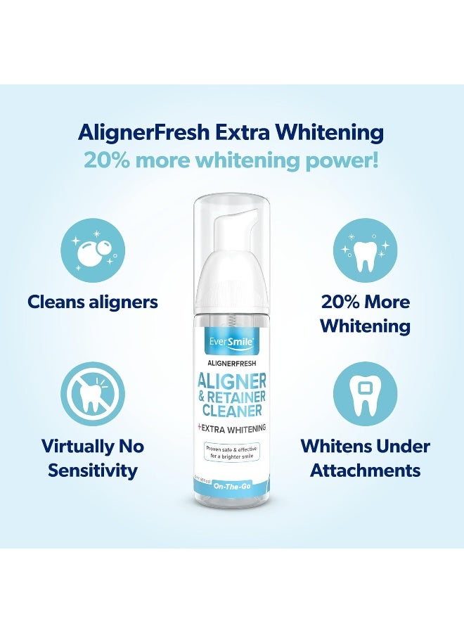 EverSmile Alignerfresh Extra Whitening Foam – Cleaner Compatible With All Clear Aligners And Retainers – Eliminates Bacteria, Whitens Teeth, Fights Bad Breath – 50Ml (1 Pack) - Image 2