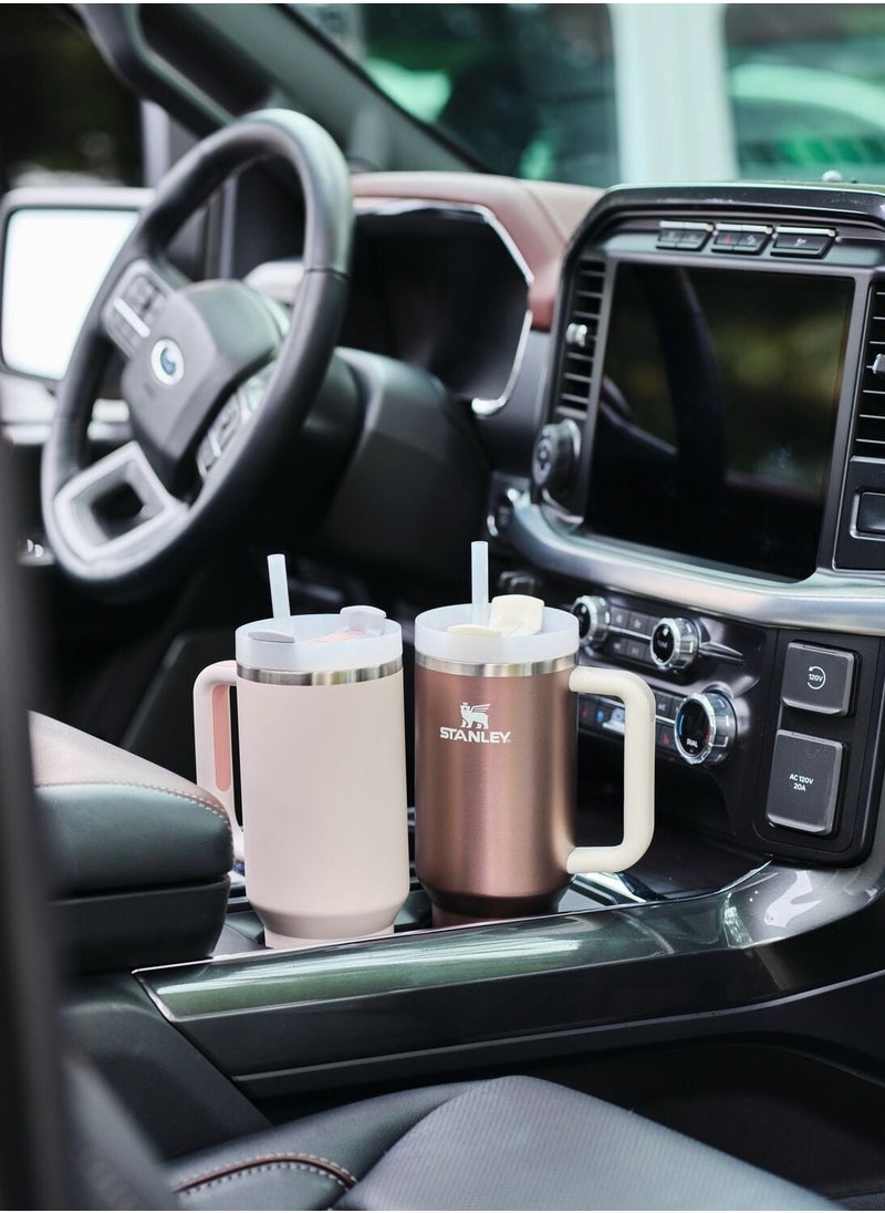 Stanley - Quencher H2.0 FlowState Stainless Steel Vacuum Insulated Tumbler with Lid and Straw for Water, Iced Tea or Coffee, Smoothie and More, Rose Quartz 2.0, 40oz Stanley Cup - Image 1
