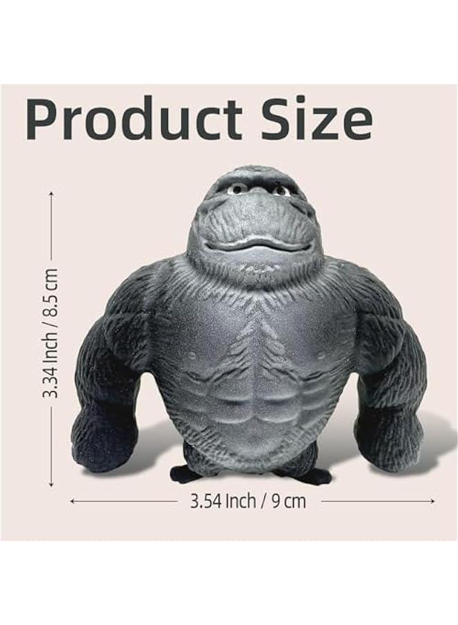 Squishy Monkey Toys for Kids and Adults, Stretchy Moneky Stress Balls Squeeze Toys, Animals Sensory Toys - Gorilla Decompress Fidget Toys for Party Favors,  Basket Stuffers  - Image 3
