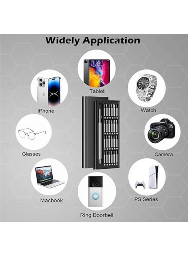 25 in 1 Precision Screwdriver Set Magnetic Mini Repair Tool Kit with Flat Cross Torx Hex More Bits Compact and Portable Case Ideal for Electronics Laptops - Image 5