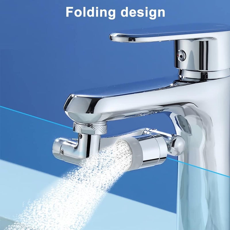 OneNine 1440° Rotating Faucet Extender Aerator, Universal Splash Filter Faucet for Kitchen Sink Bathroom, 1440 Big Angle Swivel Faucet Aerator Sink Face Wash Attachment with 2 Water Outlet Modes - Image 4