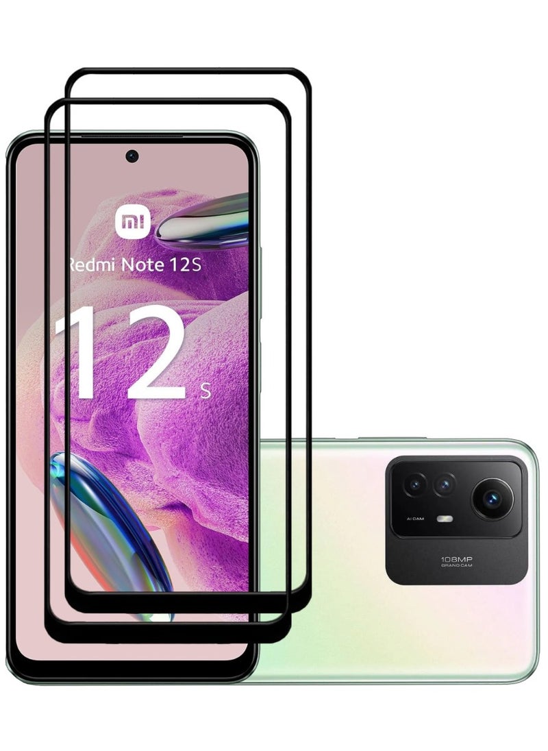 ACLIX 2 Pieces Antistatic ESD Dustproof Premium Quality High Definition Tempered Glass Screen Protector Designed For Xiaomi Redmi Note12S - Image 1