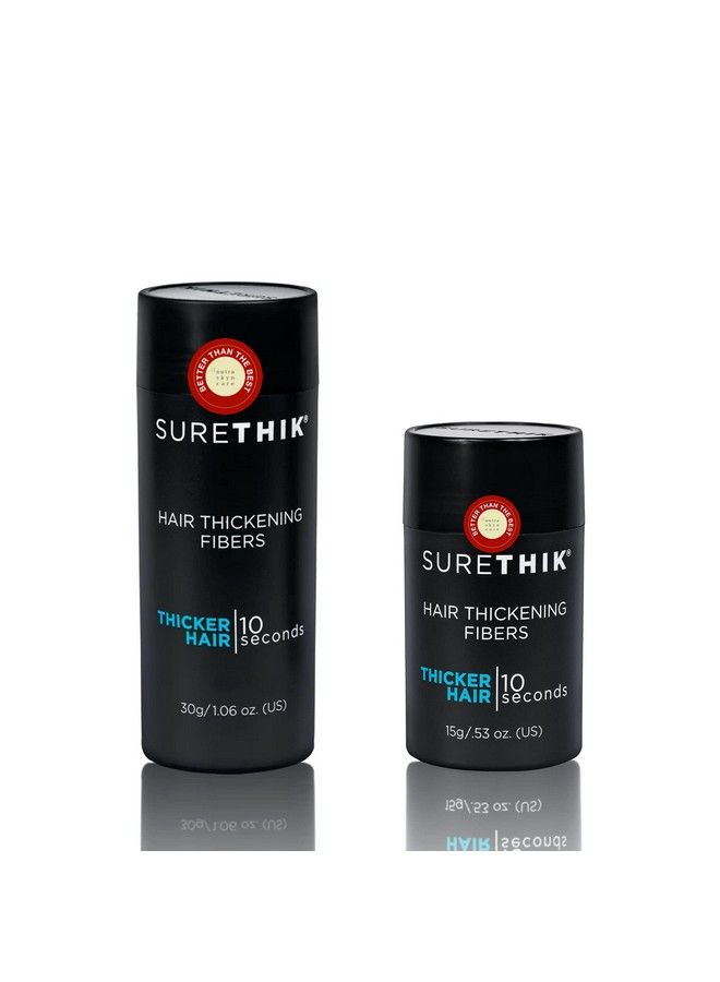 SureThik Hair Thickening Fibers 30G + 15G (Black) - Image 1