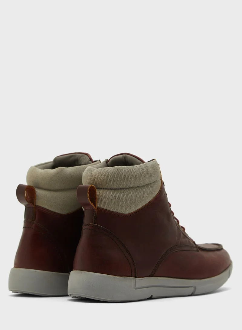 Robert Wood Genuine Leather Casual Boots