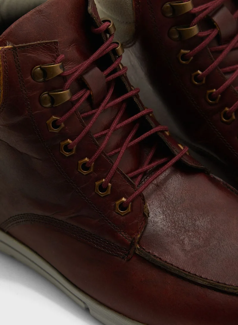 Robert Wood Genuine Leather Casual Boots