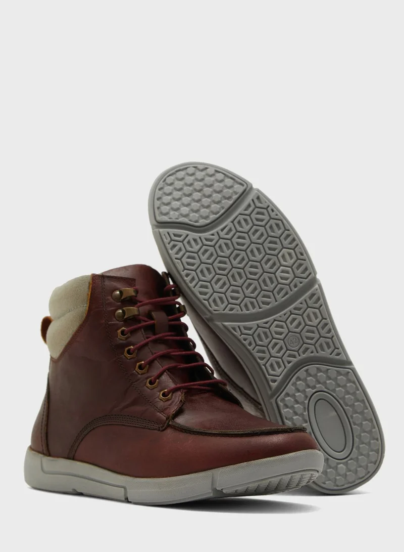 Robert Wood Genuine Leather Casual Boots