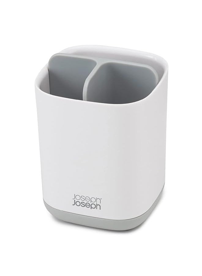 Joseph Joseph 70509 Easystore Toothbrush Holder Bathroom Storage Organizer Caddy Small Grey  - Image 5
