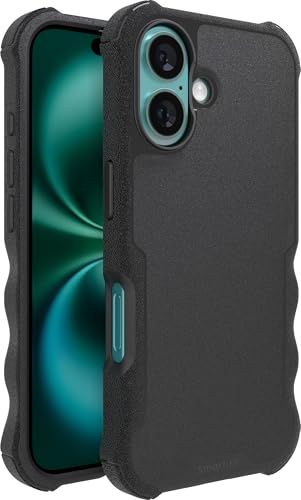 Smartish® iPhone 16 Protective Magnetic Case - Gripzilla Compatible with MagSafe [Rugged + Tough] Heavy Duty Grip Armored Slim Cover w/Drop Tested Protection for Apple iPhone 16 - Black Tie Affair - Image 1