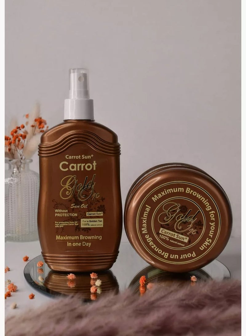 Carrot Sun Bronzing Gold Cream - 350ml - Image 1