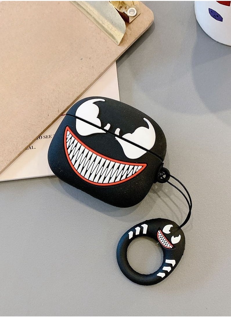 KUYING - Suitable For Apple Bluetooth Earphones With Silicone Cartoon Protective Case - Image 1