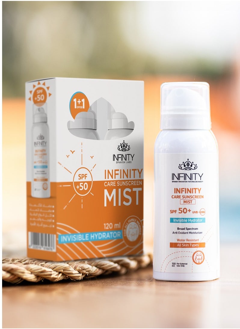 Infinity - Infinity Care Sunscreen Mist SPF50+  Buy 1 Get 1 Free - Image 1