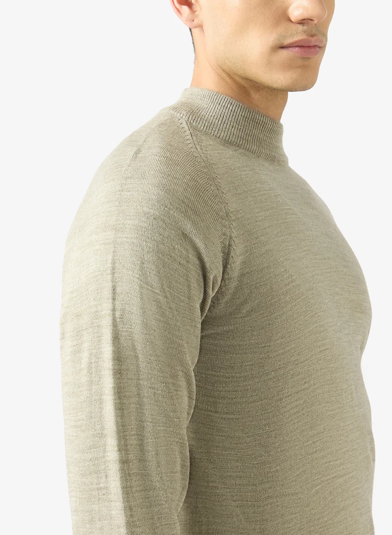Robert Wood  Casual Turtle Neck Pullover Sweater for Men | Best Price UAE