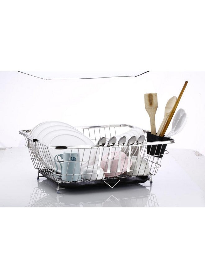 VISHVA 60 x 47 x 23 Cm Stands Stainless Steel Dish Drainer Rack Utensil Drying Stand for Kitchen (Steel- 60 x 47 x 23 cm) - Image 3
