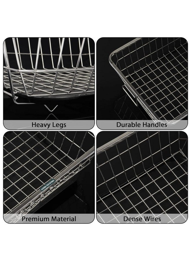 VISHVA 60 x 47 x 23 Cm Stands Stainless Steel Dish Drainer Rack Utensil Drying Stand for Kitchen (Steel- 60 x 47 x 23 cm) - Image 5